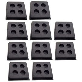 ACTIVLIFE for Set of 10 Heavy Duty Anti Vibration Isolation Rubber Pads 2" x 2" x 3/4"