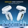 CSHRUETEN for Meta Quest 2/3/3S Controller Accessories Rechargeable Battery Pack,