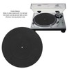 Turntable Platter Mat, VinylRecord Rubber Turntable Slip Mat Vibration Reduction