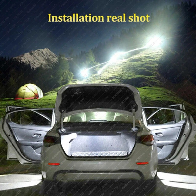 GLOWSPEED 20PCS White LED Bulb Interior Lights Package Kit for