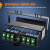 Nilight 6 Gang Rocker Switch Box 12V SPST ON Off