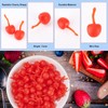 OLYCRAFT 100pcs Miniature Simulation Cherries Artificial Cherry Decorations 3D Cherry