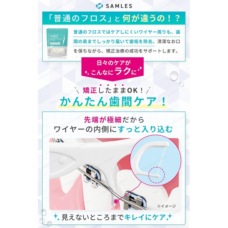 (Recommended by professional dentists) Orthodontic Floss Orthodontic [Washable and reusable