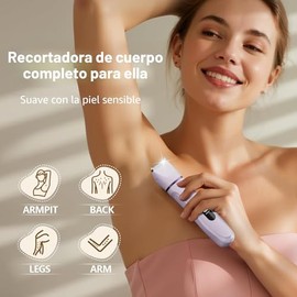 Depiladoras de depilación para mujer, afeitadora eléctrica sin dolor, impermeable, afeitadora de lámina para cara, piernas, cuerpo, axilas, hoja de ce