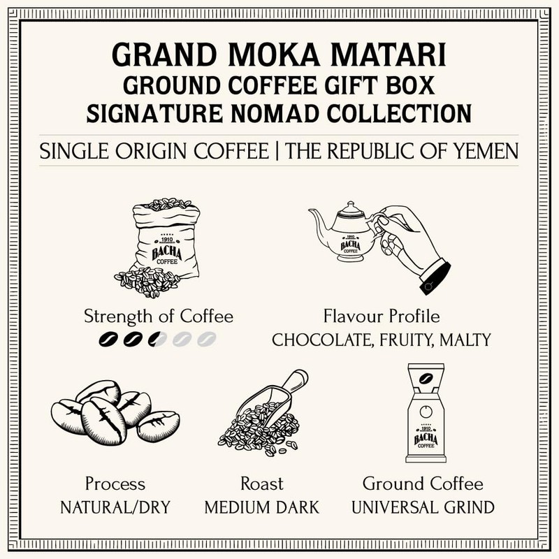 Bacha Coffee | Grand Moka Matari Single Origin, Ground Beans,