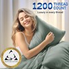Shilucheng 1200 Thread Count Cotton Sheets Set，Luxury 100% Egyptian Cotton