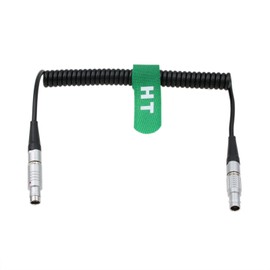 HangTon 24 V Spiral Cable RS 3 Pin to 2 Pin for ARRI Alexa Sony Venice Camera to SmallHD Monitor Teradek Bond Bolt Preston MDR4 CineTape