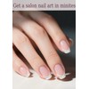 Semi Cured Gel Nail Strips, No LED Lamp Needed, French