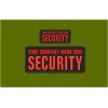 CUSTOM SECURITY EMBROIDERY PATCH 4X10 AND 2X5 HOOK ON BACK