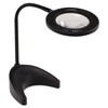 LEDU Flex-Reach Domed LED Desk Lamp, Black (L9142BK)