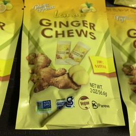 Prince of Peace 6x Prince of Peace LEMON Ginger Chews - 2 Oz 14 Pieces Each (84 Total)