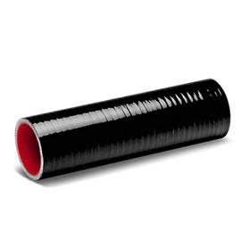 Auto Dynasty 2.5 inches Straight 8 inches Long Turbo/Intercooler/Intake Piping Coupler Silicone Hose, (Black & Red)