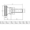 sourcing map Knurled Head Full Thread Knurled Screws Bolts Fasteners