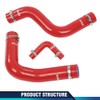 PIT66 Lower Upper Red Radiator Silicone Hose Compatible with 1964