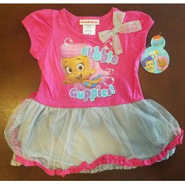 Bubble Guppies Molly Toddler Girl Pink Shirt & Gray Leggings Outfit Set New 3T