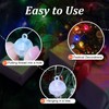 pozzolanas 50PCs Mini Led Lights with Hook, Waterproof Round Tiny