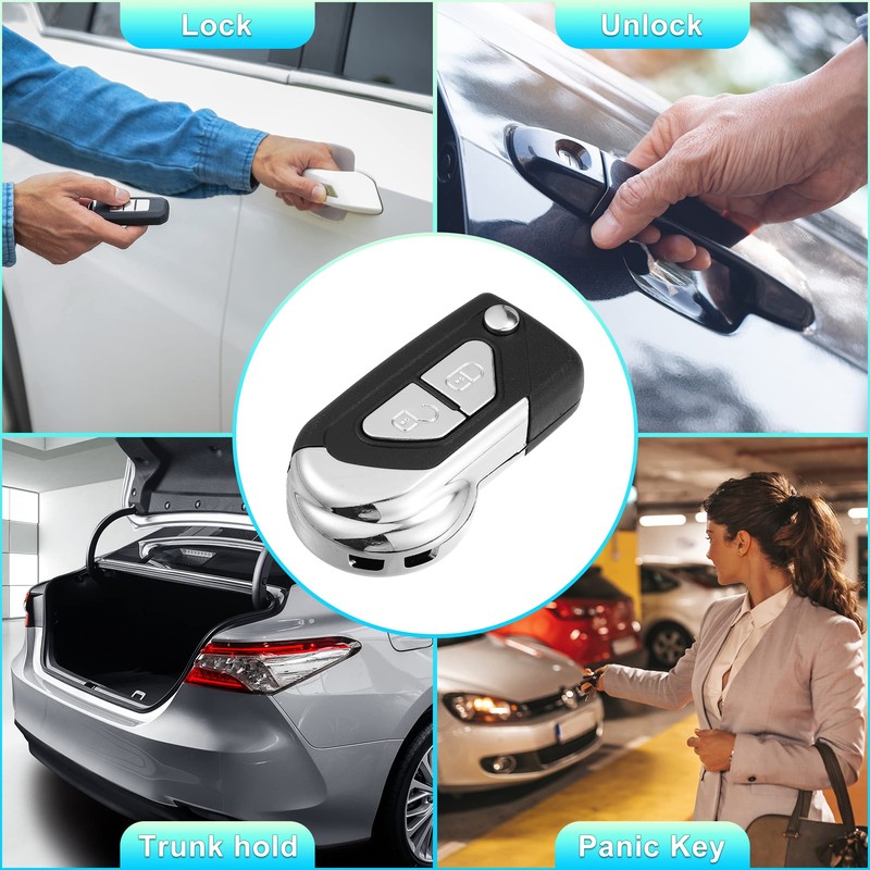 X AUTOHAUX 2 Buttons Key Fob Case Keyless Entry Remote