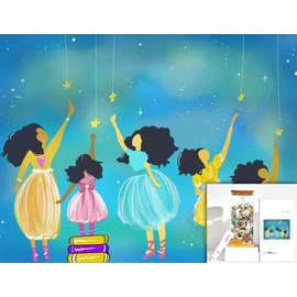 JIGGY - Luxury Jigsaw Puzzles for Adults - 800 Piece Decorative Artwork Puzzle + Puzzle Glue Kit - Unique Puzzle Perfect for Framing - Transform Your Puzzle into Wall Worthy Art (Reach for The Stars)