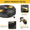 EVEAGE 18 Inch Large Size Pressure Washer Surface Cleaner Attachment