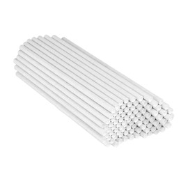 QNP Supplies 250 Count Individually Wrapped Straws - Standard Size White Paper, 3 Ply Strength, Eco-Friendly, Durable, Recyclable Ink Free Straws Made in Canada (Standard 197mm x 6mm)