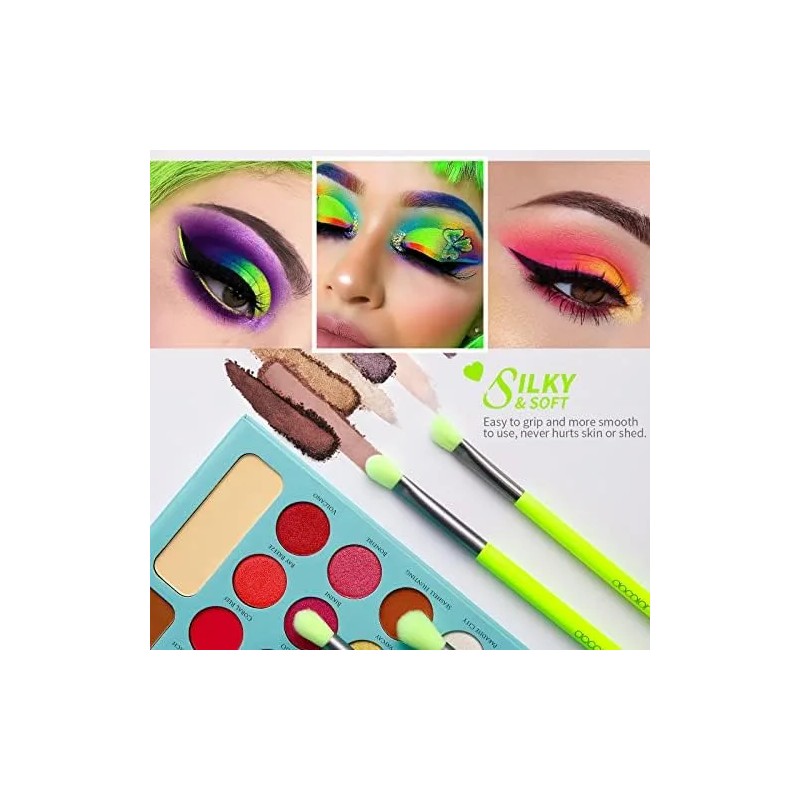 Docolor Juego De Brochas Para Sombra De Ojos, 15 Piezas,