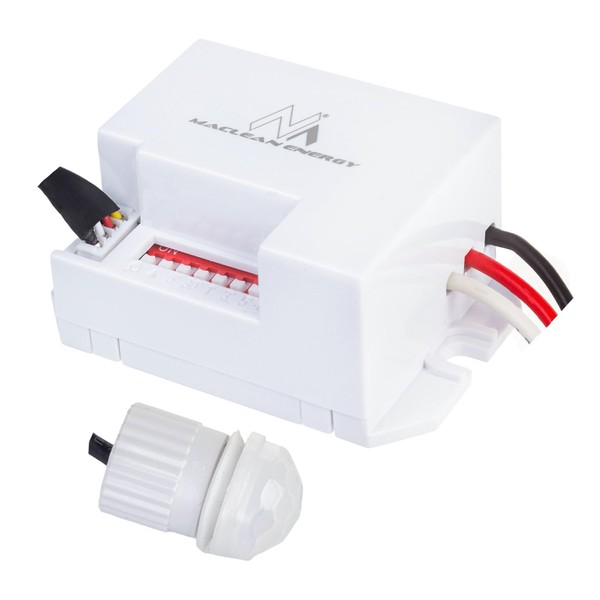 Maclean PIR motion sensor, with external sensor,12-24V DC, 360°, MCE32
