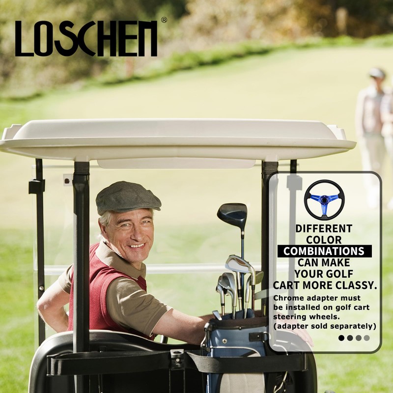 LOSCHEN Golf Cart Steering Wheel Universal Design for Club Car