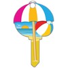 Lucky Line Key Shapes, Beach House Key Blank, SC1, 1