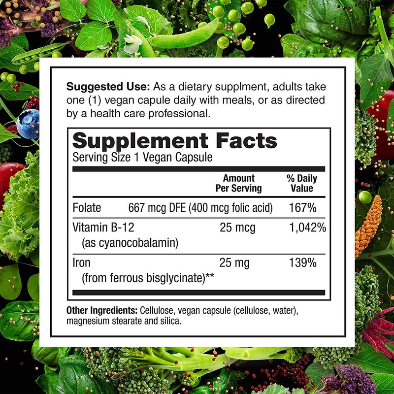 PlantFusion Vegan Iron Supplements from, Premium Plant Based Iron Supplements