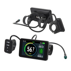 Alomejor Electric LCD Display, Compatible with Multiple Communication Protocols for 24V-72V Electric