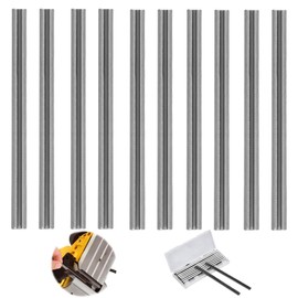 82 mm Planer Blades HSS, Reversible Blades for Bosch Planers, Hand Planers, Woodworking Machines, 82 x 5.5 x 1.2 mm, Pack of 10
