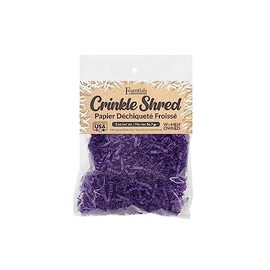 Essentials by Leisure Arts Crinkle Shred Bag, Purple, 2oz Shredded Paper Filler, Crinkle Cut Paper Shred Filler, Box Filler, Shredded Paper for Gift Box, Paper Crinkle Filler, Box Filling