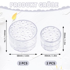 Alethron Blumen Twister, 4 PCS Blumenstielhalter Transparenter Blumenhalter Bouquet Twister Hanataba Blumenhalter für Vasen Spiral Ikebana Stielhalter für DIY Blumengesteck