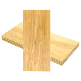 Iconikal 4-Pack Hickory Wood Grilling Smoking Plank, 12 x 5-Inch Flavor Enhancer for Steaks, Beef, Pork, Seafood and Veggies - Infuse Smoky Wood Flavor in BBQ or Grill