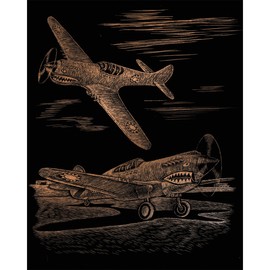 Royal and Langnickel Copper Engraving Art, WW II Fighter