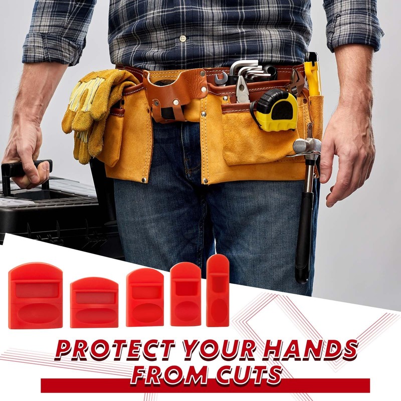 Marsui 20 Pcs Soft Silicone Chisel Edge Guard Set, Silicone