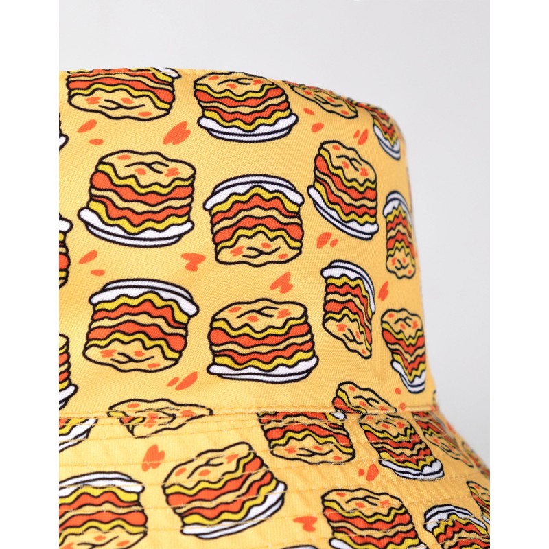 Garfield Unisex Orange Reversible Bucket Hat | Classic Cartoon Clothing