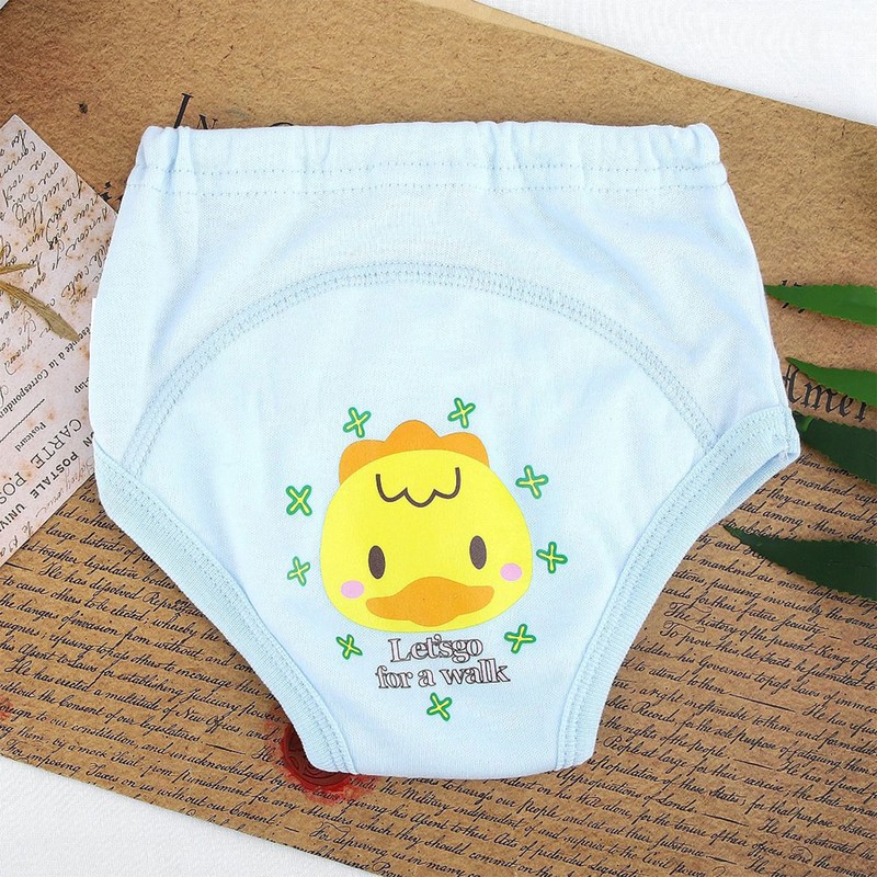 4PCS Baby Cloth Cartoon Waterproof Diapers Nappies Toddler 4 Layers