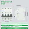 Wengart Three Phase Miniature Circuit Breaker WGM12-63H, AC230V/400V 16A 4P,