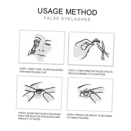 FOMIYES Sets Extensions Eyelashes for Women Cosplay Glitter False Lashes Pairs