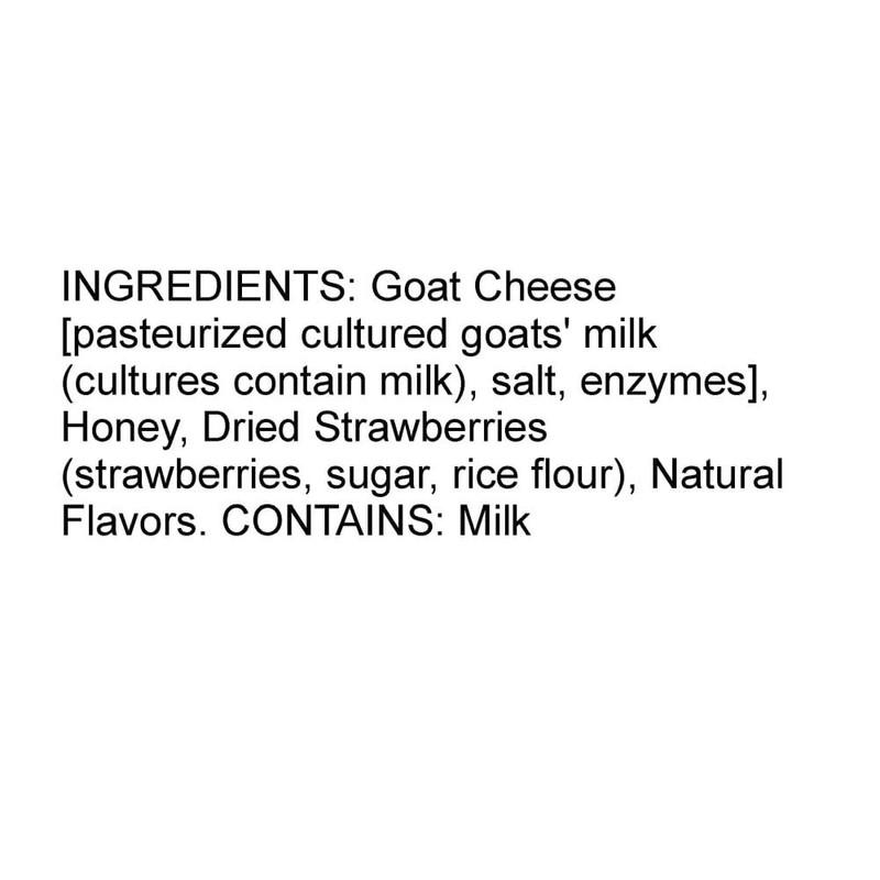 Vermont Creamery Strawberry Spritz Goat Cheese Log, 4OZ, 12 Pack