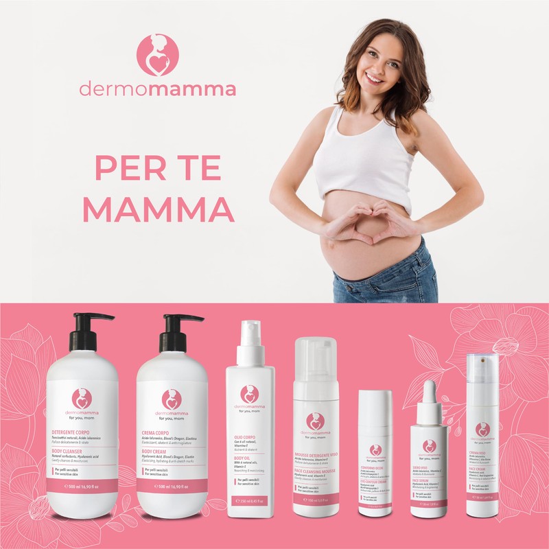 DERMOMAMMA Gesichtsserum - mit Hyaluronsäure - Vitamin C - Anti-Falten