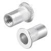 uxcell #8-32 Rivet Nuts Aluminium Alloy Knurled Flat Head Threaded