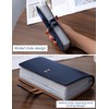 Romozi RFID Credit Card Holder, Leather Business Card Organizer with