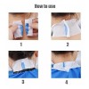 Quupy Tiras Desechables De Papel De Peluquero Para El Cuello,