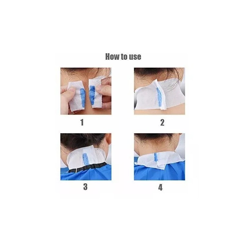 Quupy Tiras Desechables De Papel De Peluquero Para El Cuello,
