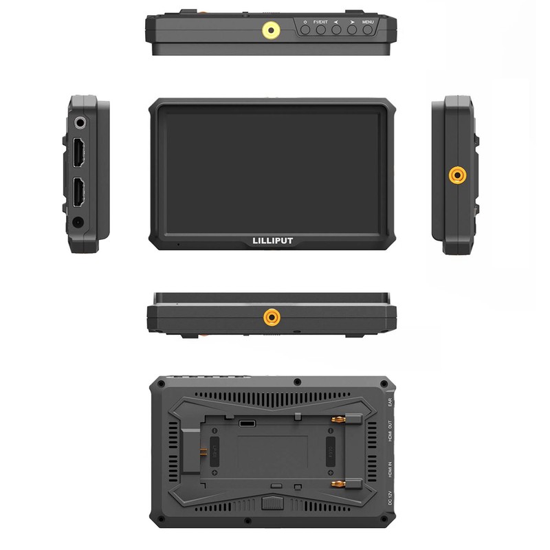 LILLIPUT A5 5 Inch IPS Camera-Top Broadcast Monitor for 4K