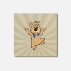 Unbranded Yogi Bear Cartoon Boo Boo 4'' X 4'' Square