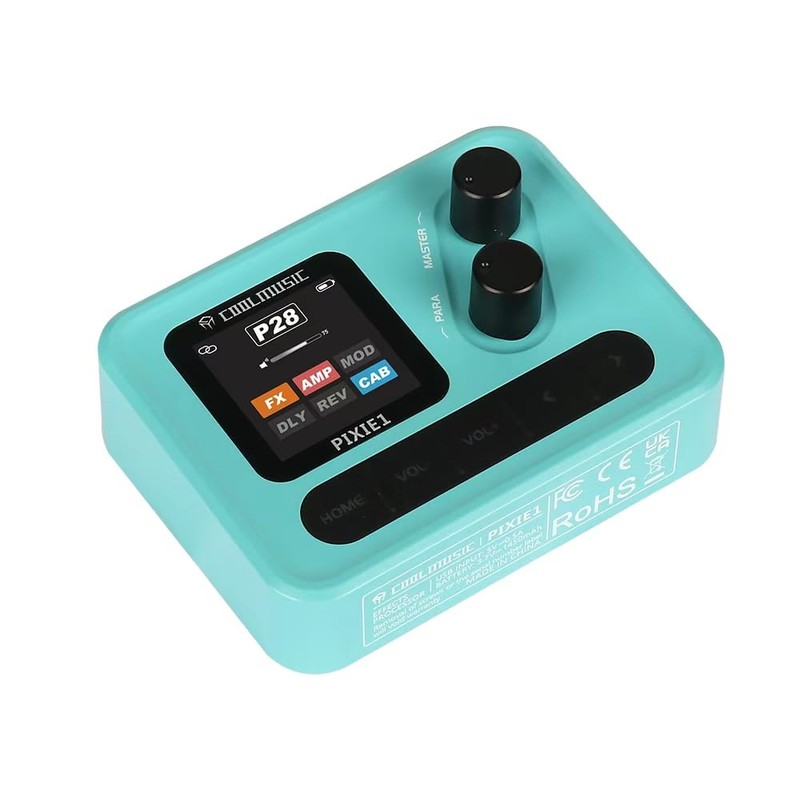 Electric Guitar Multi Effects Pedal with IR Cabinet Simulation, USB