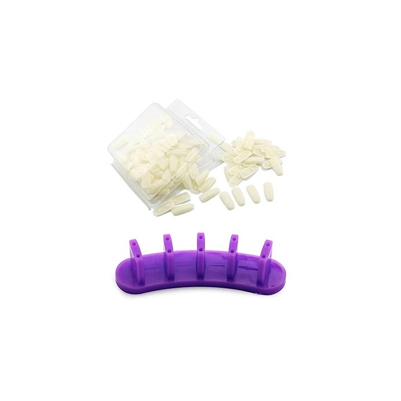KADS 1set Nail Practice Stand+ 100pcs Practice Nail Tips Salon